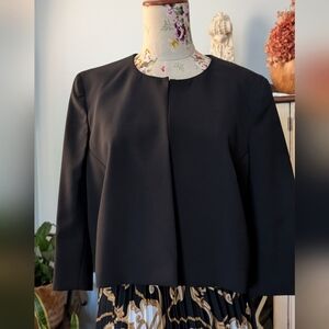Sergio Tegon - Seventy Black Blazer Modern Boxy Design‎